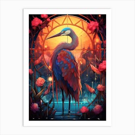 Heron Art Print