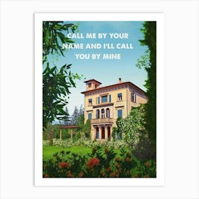 Call Me By Your Name Movie Art Print