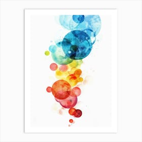 Colorful Bubbles Canvas Print Art Print