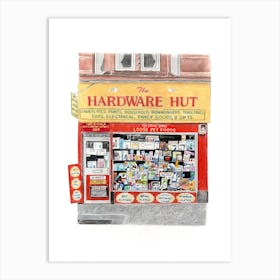 Hardware Hut Shop Front Art Print