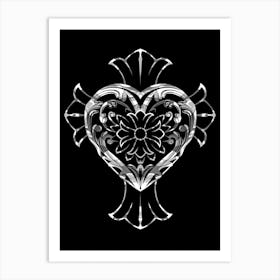 Chrome Heart Art Print