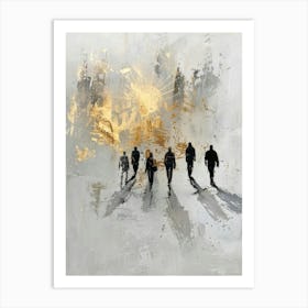 People Walking 2 Art Print