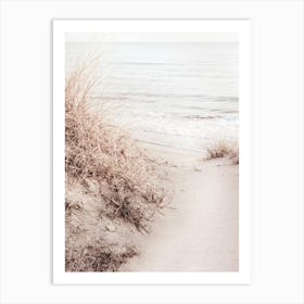 Beach sand dunes travel poster_2251406 Art Print