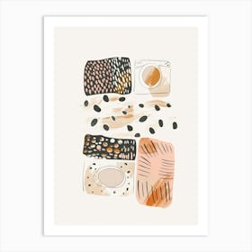 Abstract Watercolor Pattern 9 Art Print