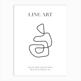 Line Art Abstract Collection 05 Art Print