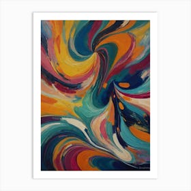 Abstract Swirl Painting Art Print