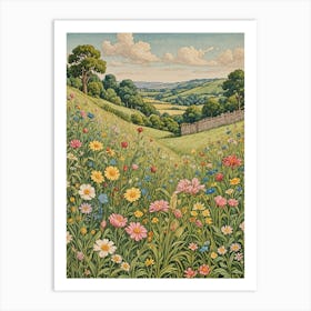 Meadow In Bloom Art Print