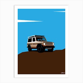 1987 Mercedes G Wagon - Desert Brown retro Art Print