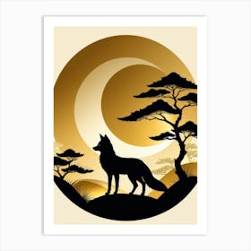 Japan Golden Fox 3 Art Print