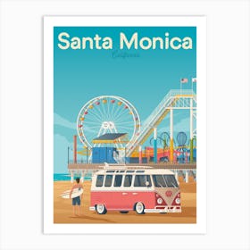 Santa Monica California Art Print