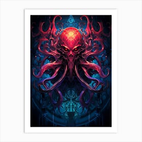Cthulhu Kraken Art Print