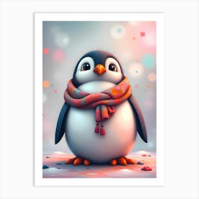 Christopher McSnow: Cute Baby Penguin Artwork For Kids Art Print