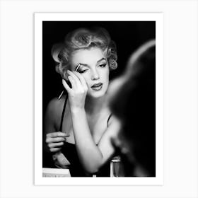 Marilyn Monroe Black And White 2 Art Print