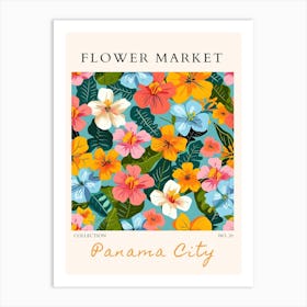 Flower Market Panama City 1 Art Print