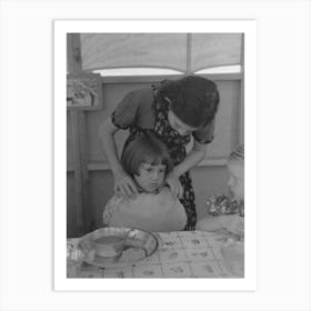 Untitled Photo, Possibly Related To Lunch At Fsa (Farm Security Administration) S Migratory Labor Cam 1 Art Print