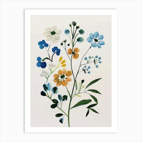 Painted Florals Gypsophila 3 Art Print