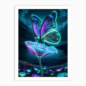 Butterfly Hd Wallpaper 1 Art Print