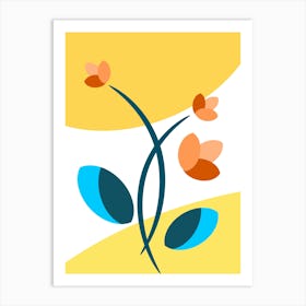 Flower Plant Painting Art Print