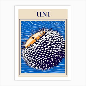 Uni Sea Urchin Seafood Poster Art Print