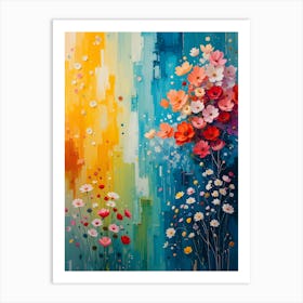 Abstract Flower Painting Art Print