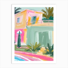 House By The Pool 1 Art Print