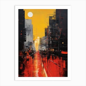 Sunset In The City 2 Art Print