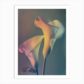 Iridescent Flower Calla Lily 3 Art Print