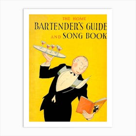 1930 The Home Bartender's Guide And Song Book Art Print