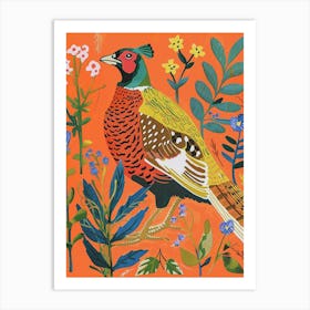 Spring Birds Pheasant 2 Art Print