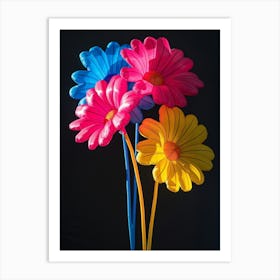 Bright Inflatable Flowers Gerbera Daisy 4 Art Print