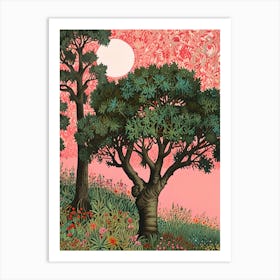 William Morris Tree In Bloom 1 Art Print