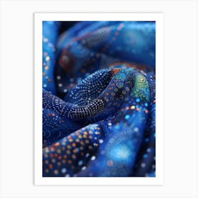 Blue Kaleidoscope Art Print