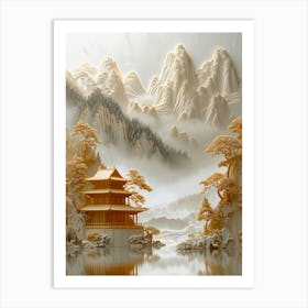 Chinese Paper Art Art Print