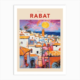 Rabat Morocco 2 Fauvist Travel Poster Art Print