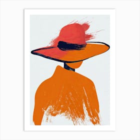 Celestial Twilight In Atomic Tones Mid Century Style Art Print