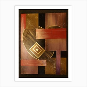 Abstract Gold 1 Art Print