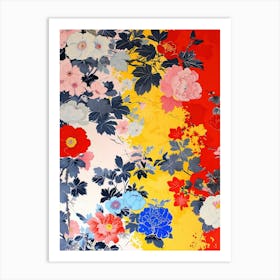 Hokusai Great Japan Botanical Japanese 5 Art Print