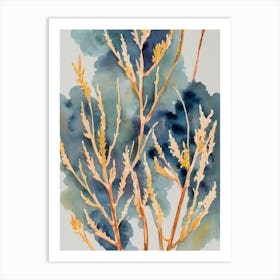 Acropora Valida Vintage Graphic Watercolour Art Print