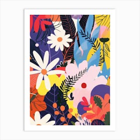 Abstract Floral Pattern 7 Art Print