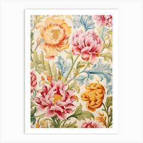 Floral Wallpaper 278 Art Print