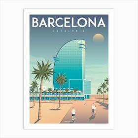 Barcelona Hotel W Spain Art Print