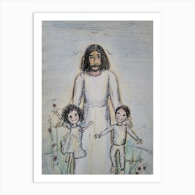 Jesus With Children 1 Art Print