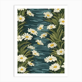 Daisy Pattern Art Print