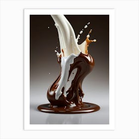 Chocolate Splash Art Print