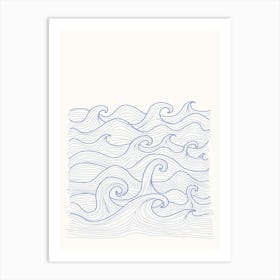 Waves Art Print