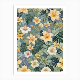 Dance of the Tropical Petals Art Print