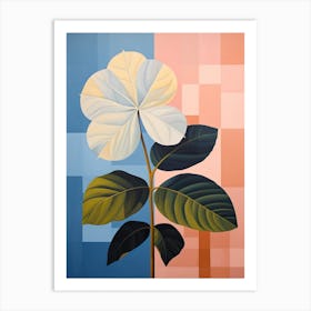 Hydrangea 2 Hilma Af Klint Inspired Pastel Flower Painting Art Print