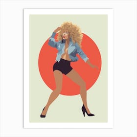 Tina Turner Icon Poster 2 Art Print