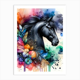 Creative Horse Beauty Illustration Nr 48 Art Print