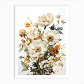 Soft Strokes Of Nature Art Print